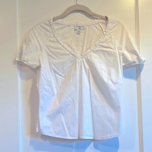 GAP Ruffled V-Neck Blouse